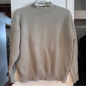 SHEIN Women's Beige Turtleneck Sweater